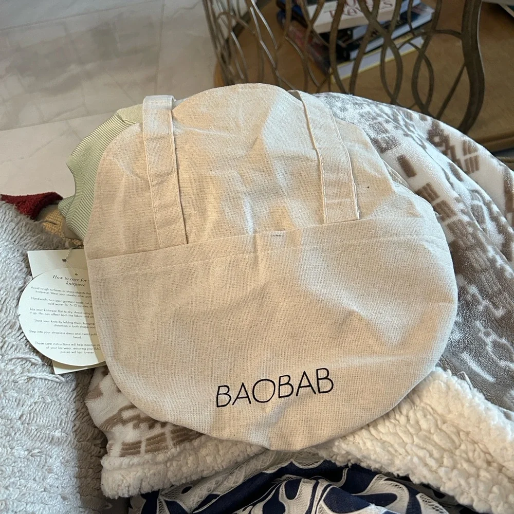 Baobab Collection Off-Shoulder Ruched Sweater - Taupe - Picture 4 of 11